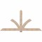 Ekena Millwork Redmond Smooth Timber Gable Bracket, Douglas Fir, 96"W x 48"H x 5 1/2"D x 5 1/2"F, 12/12 Pitch GBW096X48X0606RED00SDF - alternate 1